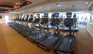 Row of Treadmills