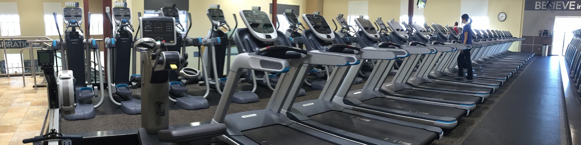 Row of Treadmills